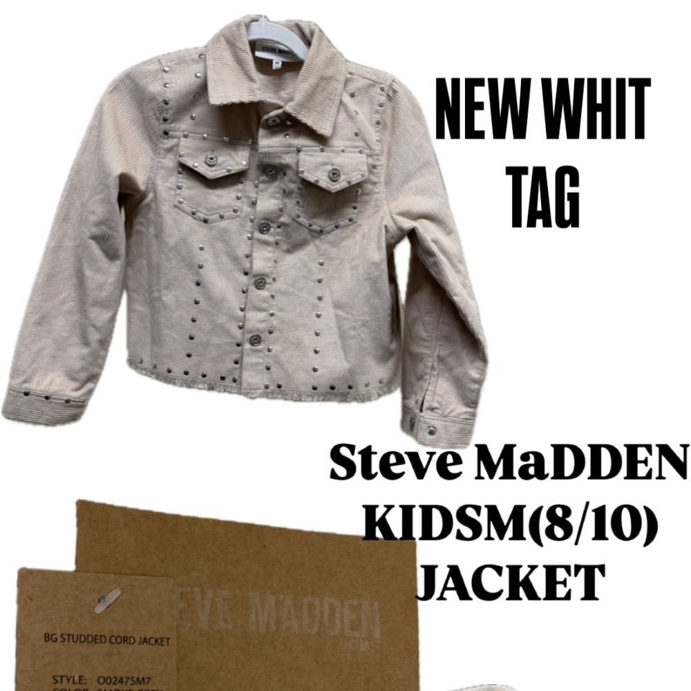 STEVE MADDEN NEW l with TAG  GIRL  Corduroy Jacket. M (8-10)